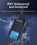 HD2 DMR Handheld Radio Dual Band Digital And Analog Two Way Radio With 500K Contacts And 3200mAh Battery IP67 Waterproof