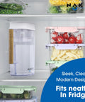 Long Lasting Water Filter Pitcher That Delivers 150 Gallons Ultra Fast Filtration And Purification Kicks Chlorine And Metals For Clean Tasting Drinking Water WQA Certified For Home Use fits neatly in fridge