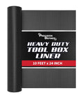 Pro Grade Tool Box Liner 10 Ft By 24 In Non Slip Thick Drawer And Shelf Mat For Toolbox Cabinets Keeps Tools In Place Prevents Scratches And Messes Black