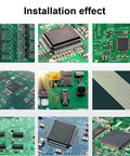 Installation effect of Efficient 110V 800W Infrared Reflow Oven For PCBs And BGA Soldering with components on circuit boards.