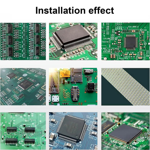 Pro Grade Automatic Infrared Reflow Soldering Oven For PCB Chips And Aluminum Substrates 1500W T962A Infrared IC Heater With Auto Preheat Soak Reflow Cool Down Large 11.81 X 12.59 Inch Welding Area For Easy Soldering, PCB chip boards