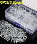 Heavy Duty Cotter Pin Kit Set 300 Or 500 Pcs Steel R Type Retaining Pins Spring Hair Pins Car Fasteners Hardware Go To Assortment For Quick Fixes Secure Fit Easy Insertion And Removal 200 pcs in box