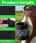 Two Pack Golf Ball Bags With Drawstring Nylon Mesh Pouches Quick Dry Ball Storage Bags For Practice And Training Shag Bag Organizer