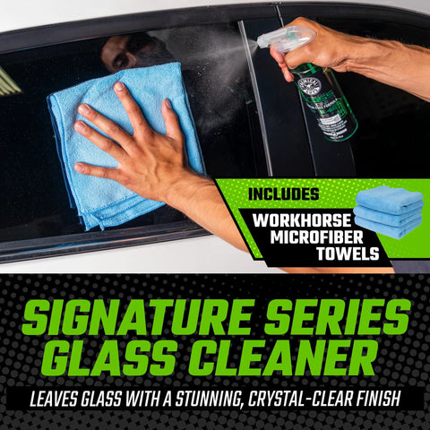 Using microfiber towel with 14 Piece Car Wash Arsenal Builder Kit With Foam Blaster Wash Bucket Towels Applicators And 16 Oz Soaps Waxes And Cleaners