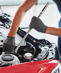 Using the Smooth As Butter Extra Long Handle 1/2 Inch Drive 90 Tooth Ratchet Wrench crafted from premium chrome alloy steel for auto repair.