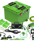48V LiFePO4 Golf Cart Battery 105Ah 5.376kWh with 250A BMS, charger, accessory kit compatible with Club Car eNVy and Transporter 4/6