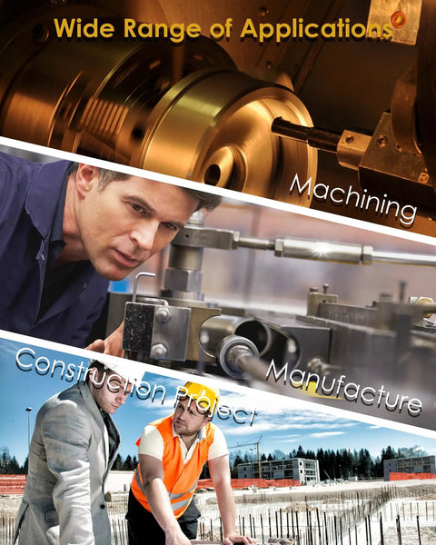 Six Pair Adjustable Precision Parallel Block Set Ranging From 3/8 Inch To 2-1/4 Inch For Dialed-In Layout, Gauging And Inspection, Carbon Steel Construction, Setup Ready For Machining And QC Projects