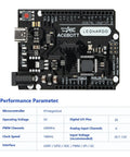 ATmega32U4 Arduino Compatible Microcontroller Board With USB Type C Cable, DIY Starter Kit, 7 To 12V Input, 16MHz Clock, 20 Digital IO Pins With PWM, 2.5KB SRAM, Ideal For Prototyping Projects And Learning Electronics. black ATmega32U4 Leonardo board with USB-C port and pin headers