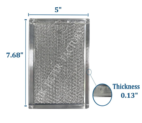Pro Grade 12 Layer Aluminum Mesh Microwave Grease Filter Replacement With Heavy Duty 2 Pack For Easy Swap Keeps Ovens Smelling Fresh And Cooking Clean Fits 5230W1A012B And Similar Models