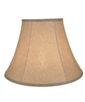 Dope Collapsible Bell Lamp Shade In Wheat Linen With Spider Fitter And Brass Hardware 9 Inch Top 18 Inch Bottom 13 Inch Slant
