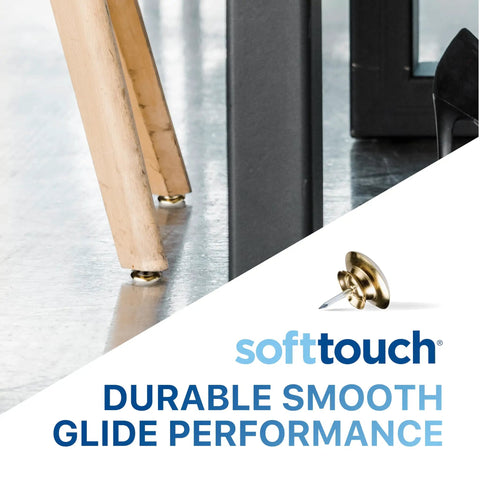1 Inch Round Nail-On Swivel Furniture Glides For Wood Tables And Chairs On Carpet Easy Glide Low Friction Protective Swivel Sliders Set Of 4 Brass Finish
