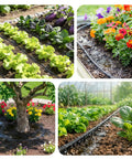 230 Foot Drip Irrigation System With One Quarter Inch Soaker Hose And Weeping Technology watering gardens and flower beds