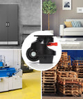 Top Shelf Leveling Casters Set Of 4 Beast Mode Ratchet Arm Base With 3300 Lbs Capacity 360 Degree Smooth Swivel Wheels close-up image