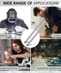 Two 1-inch OD 304 stainless steel tubes, 24-inch length, weldable thick-walled metal tubing.