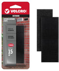 Industrial Strength Hook And Loop Fasteners For Outdoor Use, Tough As Nails Heavy Duty That Holds Up To 15 Lbs, 4x2 Inch Strips, 3 Sets, Black, UV Resistant in packaging.
