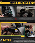 Image showing installation of Switch Box Full Assembly Replacement for ProTeam Super Coach Pro 6 and Pro 10 Backpack Vacuums.