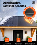 Heavy Duty Epdm Waterproofing Membrane 52 Mil Self Adhesive Roof Deck Sheet shown on a flat roof resisting rain and snow.