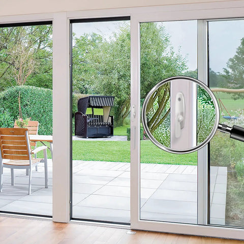No Sweat Replacement Premium White Sliding Door Thumb Latch For Andersen 200 Series Narroline And Frenchwood Gliding Doors close-up view