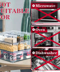 10 Pack Fridge Organizer Bins With Lids, Stackable Refrigerator Storage Containers For Produce, Not Suitable For Microwave, Oven, Dishwasher