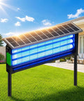 Solar Powered Beast Bug Zapper Outdoor Cordless Mosquito Trap With USB Recharge Waterproof Dusk To Dawn Auto On Off