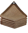 Custom Shade Cloth With Grommets For Patio And Garden, Heat Resistant HDPE Pergola Shade Cover, folded coffee color cloth