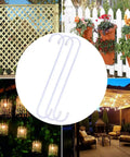 Set of 6 10 Inch White Steel Heavy Duty S Hooks With Rubber Caps For Kitchen Bathroom Garage Outdoor Hangers Towels Hats Keys Plants Wall Mounts And More This Is A Must Have Everyday Essential