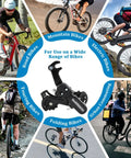 6/7 Speed Rear Derailleur with Hanger Mount for Mountain Bikes Tricycles and Commuter Cruisers, shown with diverse bike types