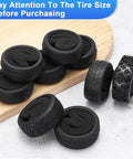 4Pcs Soft Rubber RC On Road Car Tires For 1 By 10 Scale Touring Cars With Foam Inserts Direct Replacement For Most On Road Chassis 71mm OD 26mm Wide