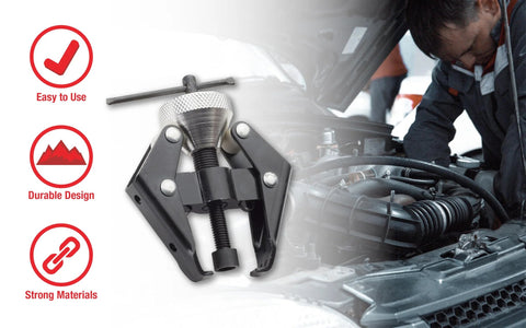 EZ RED BK706 battery terminal and wiper arm puller, black metal clamp-style remover, front view