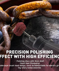 100 pcs 1 inch buffing polishing wheel set for rotary tools with one eighth inch shank includes 5 grits polishing rusty chain link