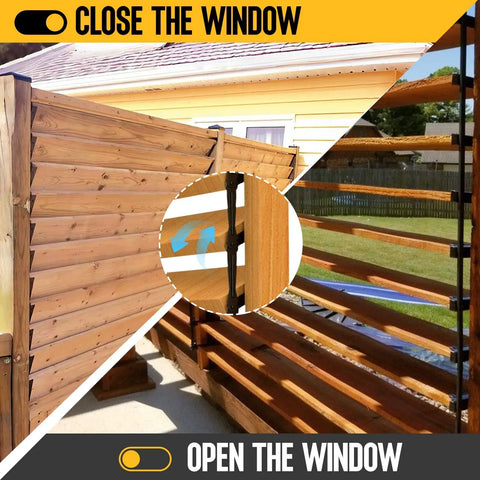 Louver Bracket Kit For Deck Sunblind System And Louver Hardware, Adjustable Brackets That Hold Up To 11 Boards Up To 48 Inches, Ideal For DIY Fences, Window Shutters, Garden, Patio, Indoor And Outdoor Use, 4 Pack