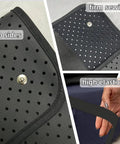 Close-up of Bed Grounding Mat Kit For Better Sleep And Stress Relief, Queen Size Grounding Mattress Pad With firm sewing, two sides, high elasticity