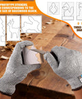 Hands carving wood with Beginner Wood Carving Kit With Blocks And Tools For Kids And Adults, templates visible on table