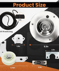 Easy DIY Dryer Drum Rear Bearing Kit And Drive Belt With Idler Arm Replacement For Frigidaire And Kenmore Dryers product sizes