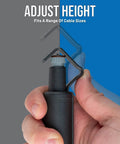 Hand adjusting Round Cable Stripper CST-1900 With Spiral Stripping Mode for fast jacket removal, close-up view.