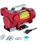 Rock Solid 110 Volt 10 GPM Self Priming Heavy Duty Gasoline Fuel Transfer Pump with Copper Motor and accessories.