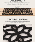 Non Slip Rubber Stair Treads For Indoor Outdoor Stairs 35x10 Inches 5 Pack Anti Skid Mat showing larger width and textured bottom