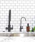 Gooseneck Cold Water Dispenser Faucet With Single Lever Handle 10 Inch Classic Brass Kitchen Faucet In Polished Nickel Finish