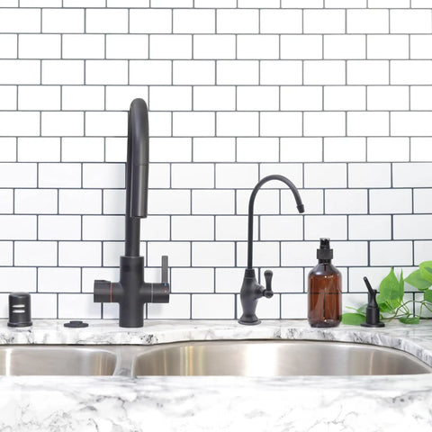 Gooseneck Cold Water Dispenser Faucet With Single Lever Handle 10 Inch Classic Brass Kitchen Faucet In Polished Nickel Finish