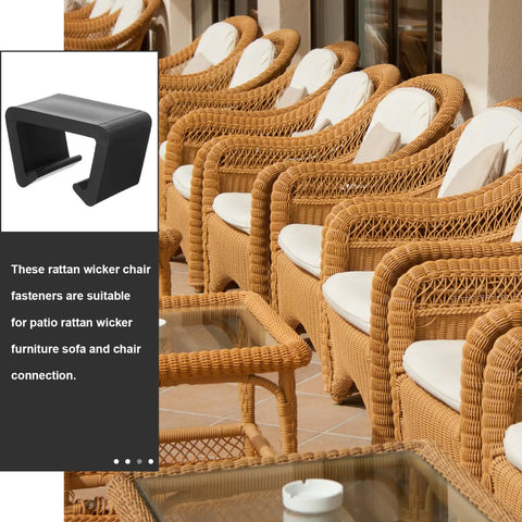 Outdoor Furniture Clips For Patio Sectionals, Wicker Sofa Connectors on wicker chairs with cushions
