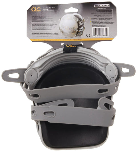 Ultraflex Non Skid Kneepads With Durable Plastic Shell Grey High Density Foam Inner Pad For All Day Comfort in packaging front view