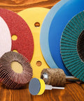 100 Pcs Sanding Disc Kit For Rotary Tool Grit Range 100 180 240 1500 3000 With Round Discs And Mini Discs For Drill Polishing And Multimaterial Finishing For DIYers And Pros, assorted discs