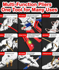 Features of 16 In 1 Wire Stripper Twister Pliers With Built In Voltage Tester All In One Electrical Tool for multiple tasks