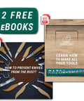 Score This Premium Wood Spoon Carving Knives Set Featuring Razor Sharp Sloyd Blade And Precision Hook Knife with PDF guides.