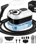 Portable Handheld Steam Cleaner With 1500W High Power for Homes and Kitchens, 1200ml tank with accessories.