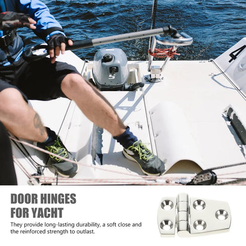 Marine Grade 316 Stainless Steel Heavy Duty Butt Hinges Mirror Polished For RV And Yacht Cabinet Doors 38x57mm 2 Pack