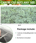 10x20 Garden Netting Bird Proof Insect Mesh For Vegetables Fruits And Plants Waterproof Sunproof Durable Pest Barrier