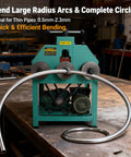 Intbuying Electric Pipe Tube Bender Roller Machine With 1.5Kw Power for bending stainless steel pipes in arcs.