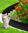 Kitten near 6 Inch Tall 33 Foot Landscape Plastic Edging Kit No Dig Install Including 3 Connectors 30 Spikes And 1 Hammer