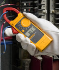 600 Amp AC DC Clamp Meter With Slim 10 mm Jaw For Tight Space Work, CAT III 300V Safety, Measures Voltage In Electrical Panel